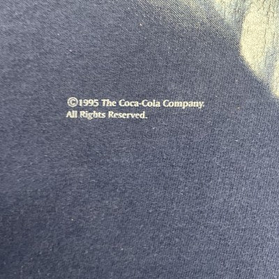 Vintage Coca Cola Polar Bear T-Shirt Size Large Coke Promo 1995 90s