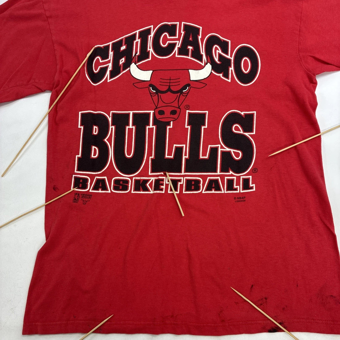 Vintage Chicago Bulls T-Shirt Size Large 90s NBA