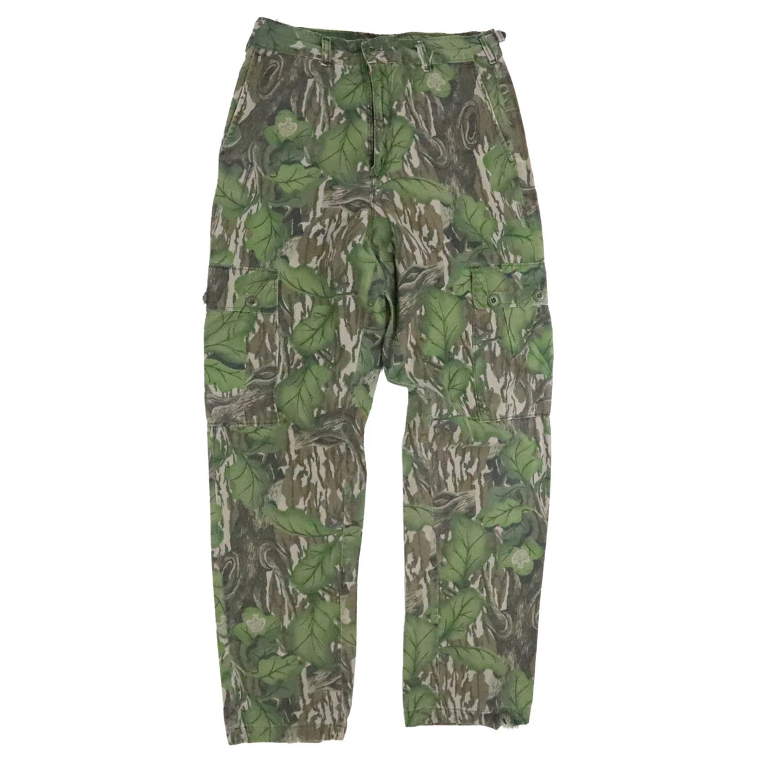 Vintage Mossy Oak Full Foliage Camo Hunting Cargo Pants Size Small
