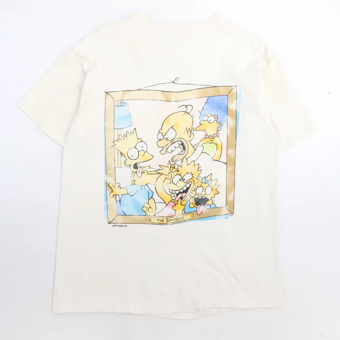 Vintage The Simpsons Say Cheese T-Shirt Size Large 1989 80s