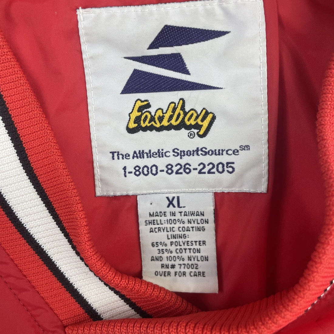 Vintage Rebels Pullover Windbreaker Light Jacket Size XL Red