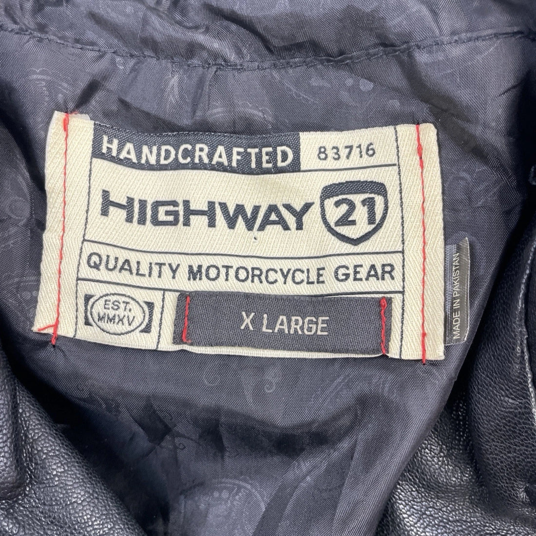 Highway 21 Leather Classic Motorcycle Jacket Size XL