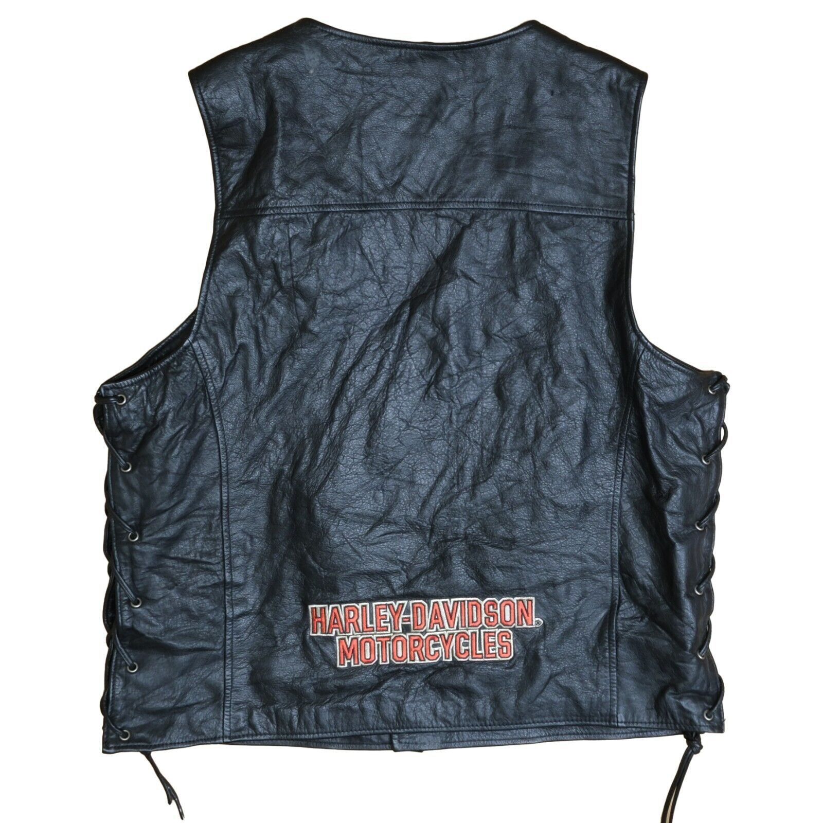 Vintage Leather deals Harley Davidson Motorcycle Vest