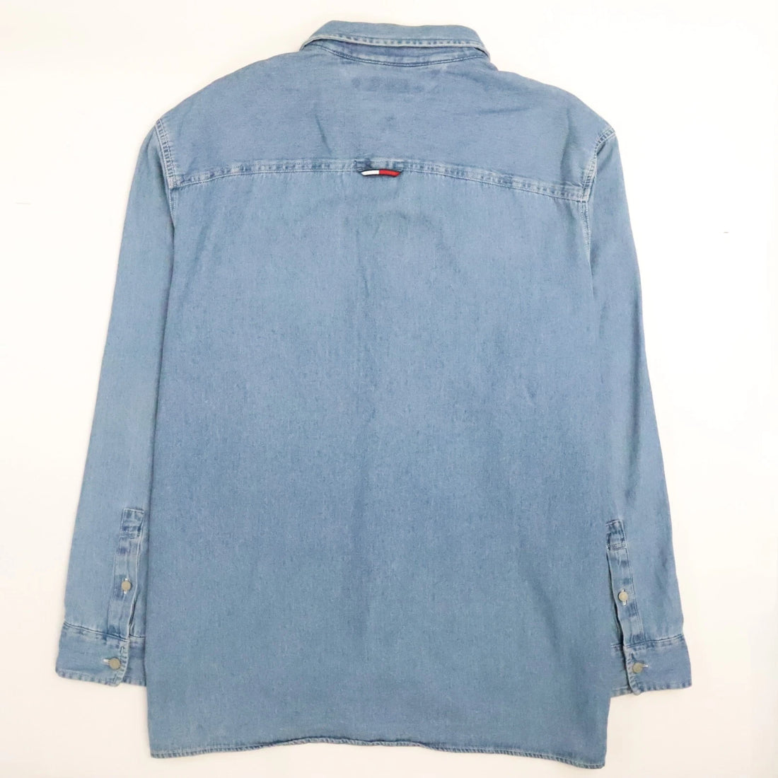 Tommy HIlfiger Flag Pocket Denim Button Up Shirt Size XL