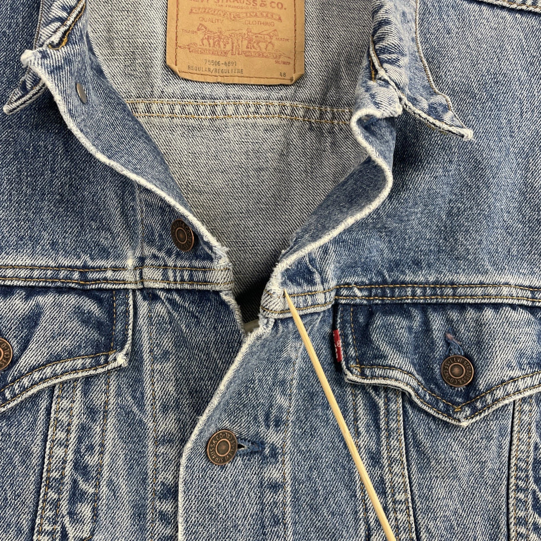Levi's Denim Trucker Jacket Size 48 Blue