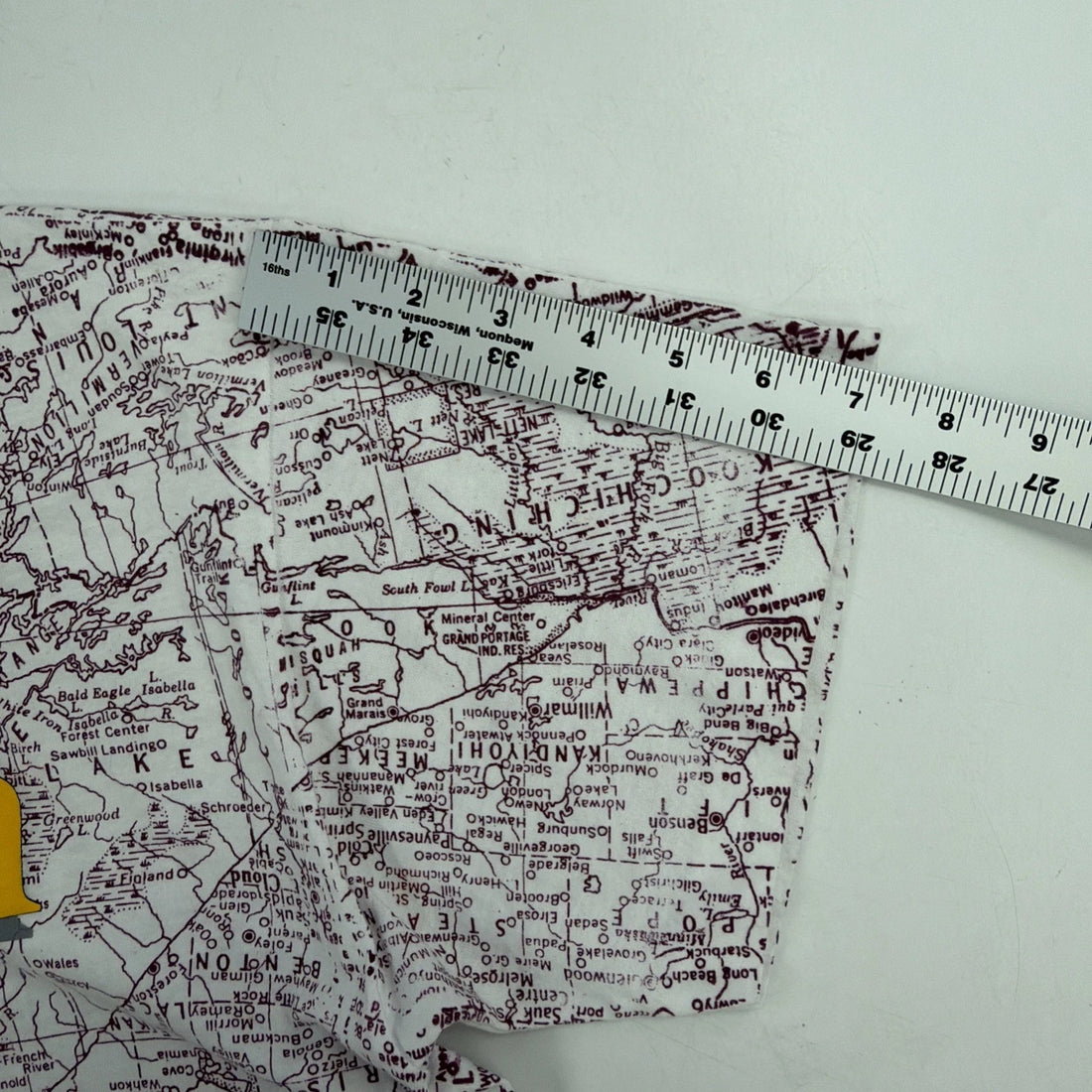 Vintage Minnesota Map T-Shirt Size XL All Over Print 90s