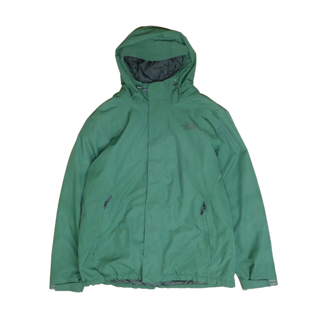 The North Face Rain Coat Light Jacket Size XL Green Fleece Lined