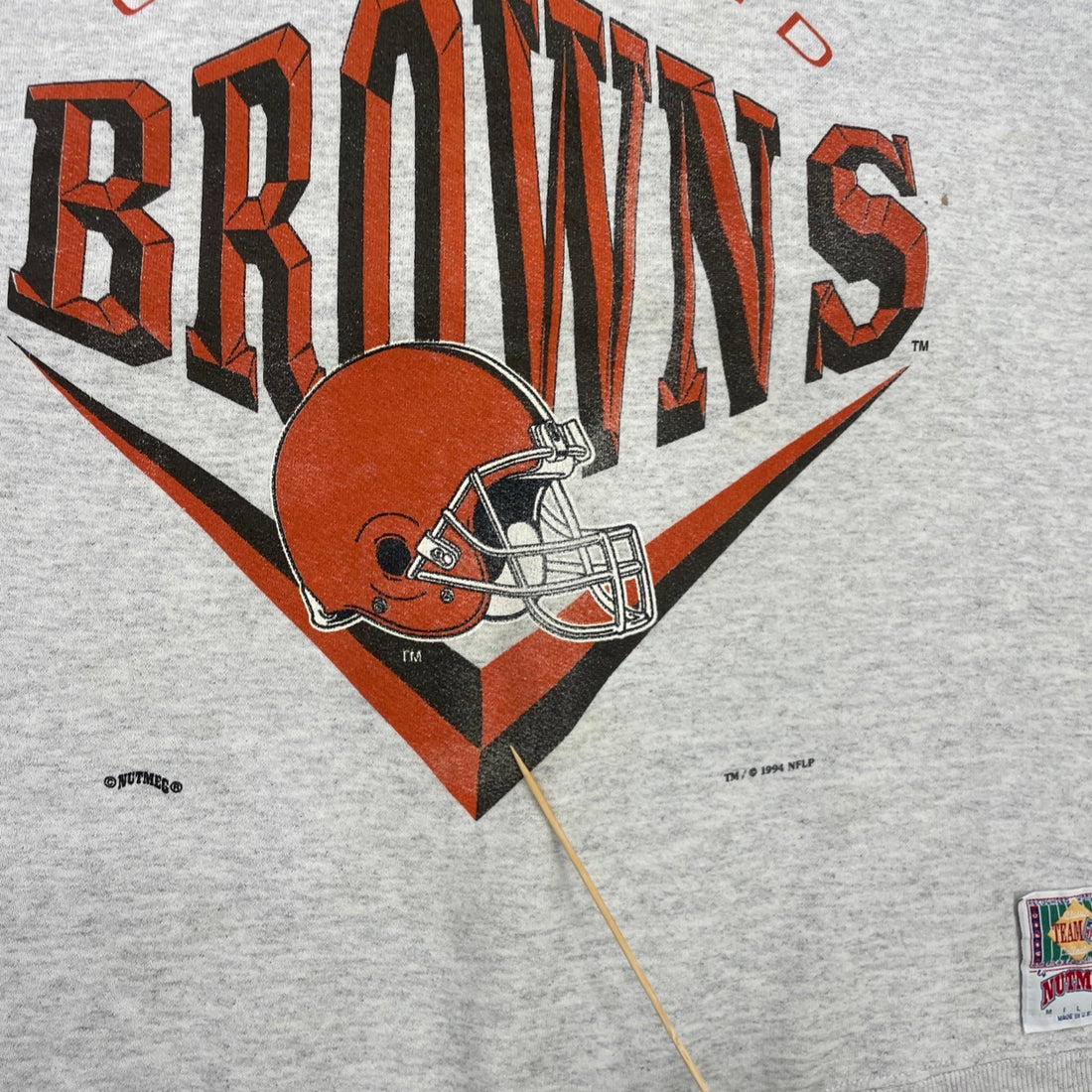 Vintage Cleveland Browns Nutmeg Sweatshirt Crewneck Size XL 90s NFL