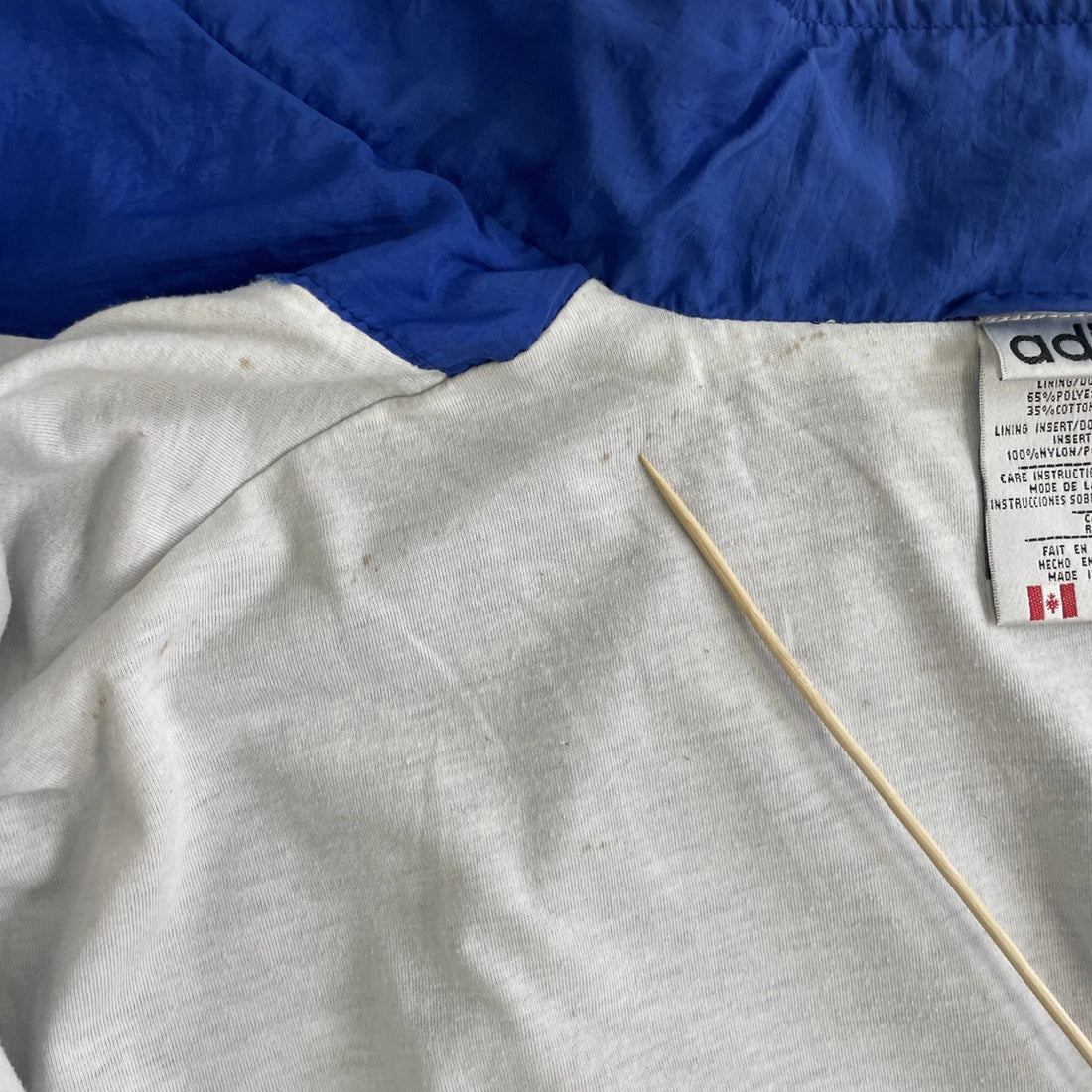 Vintage Adidas Windbreaker Light Jacket Size Large Blue