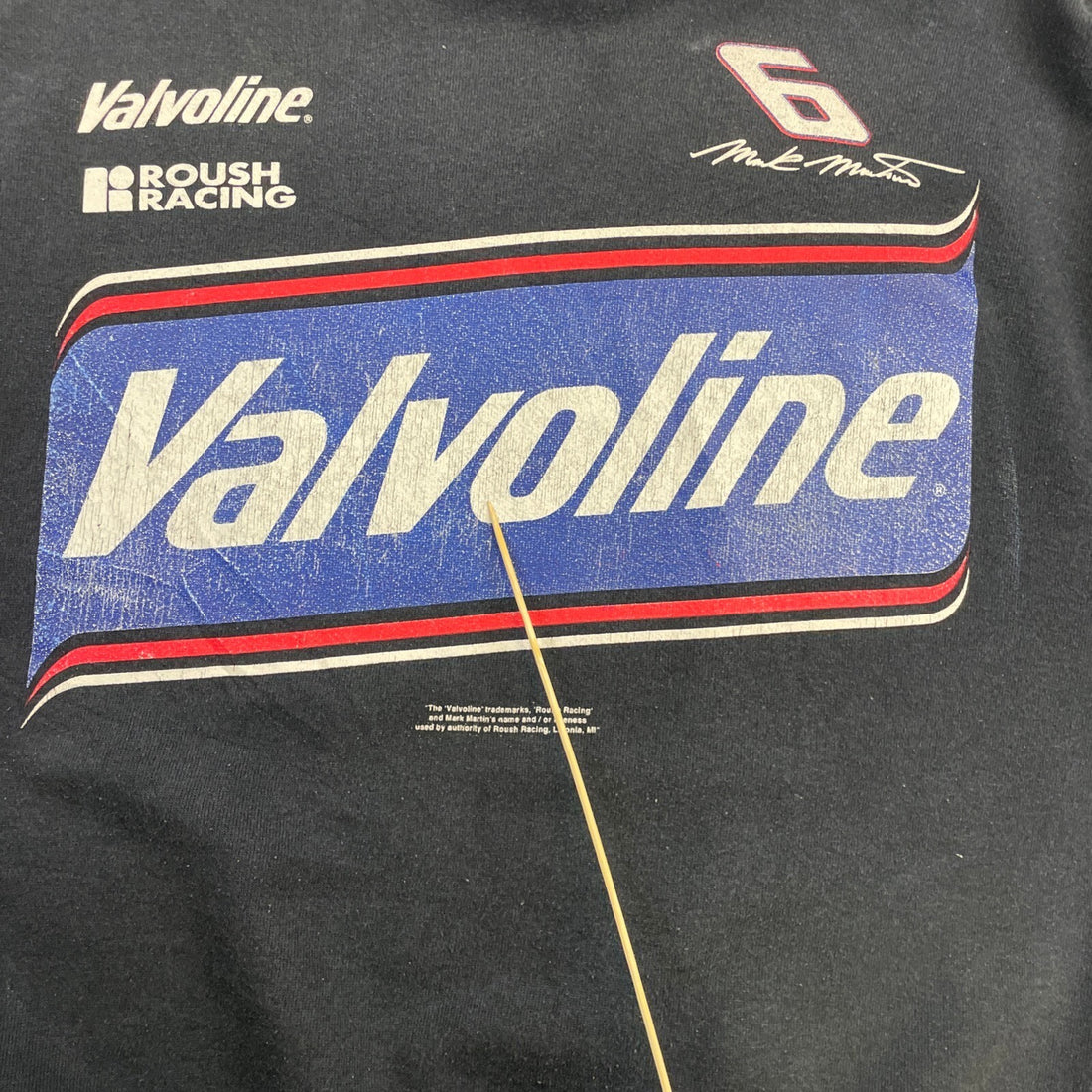 Vintage Mark Martin Valvoline Racing Crewneck Sweatshirt Size XL 90s