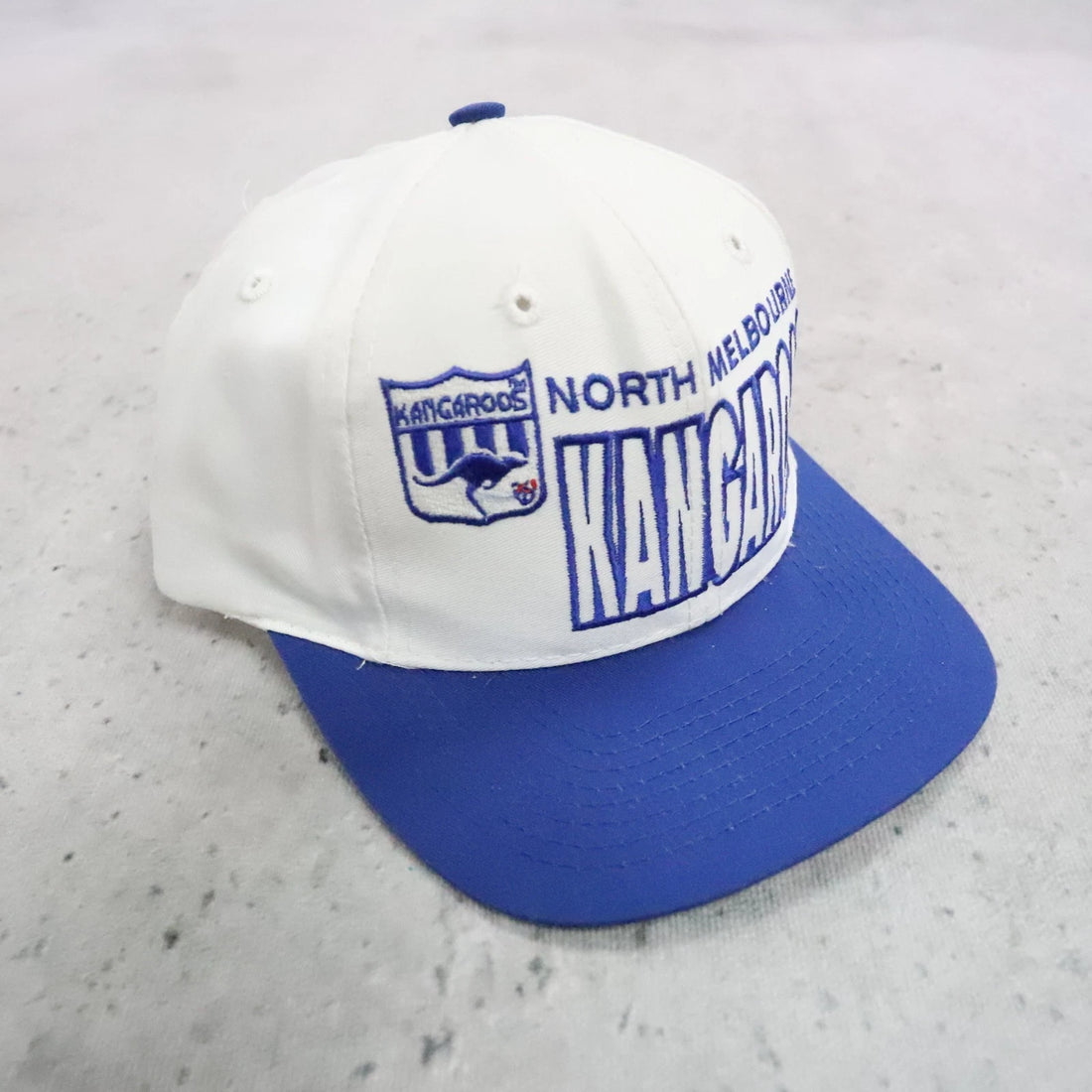 Vintage North Melbourne Kangaroos Australian Football Snapback Hat Cap OSFA
