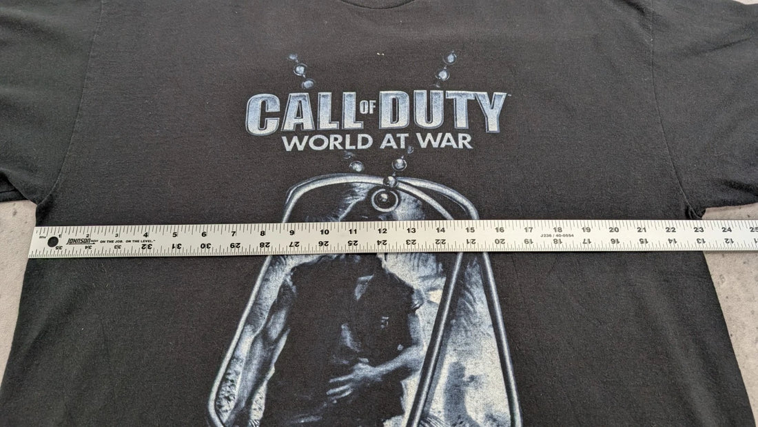 Call Of Duty World At War Video Game Promo T-Shirt Size XL