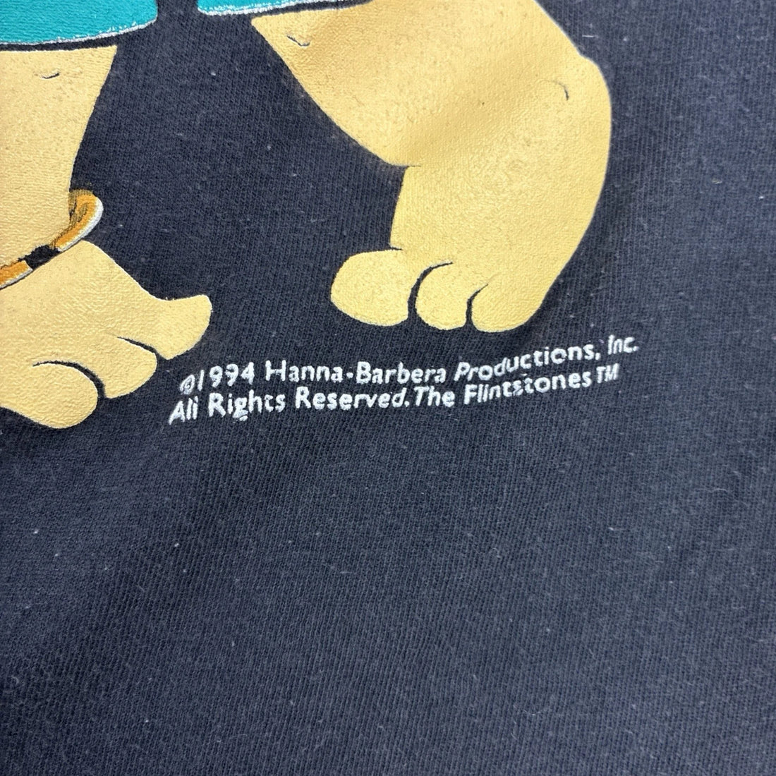 Vintage Flintstones Bam Bam Pebbles T-Shirt Size XL Cartoon 1994 90s