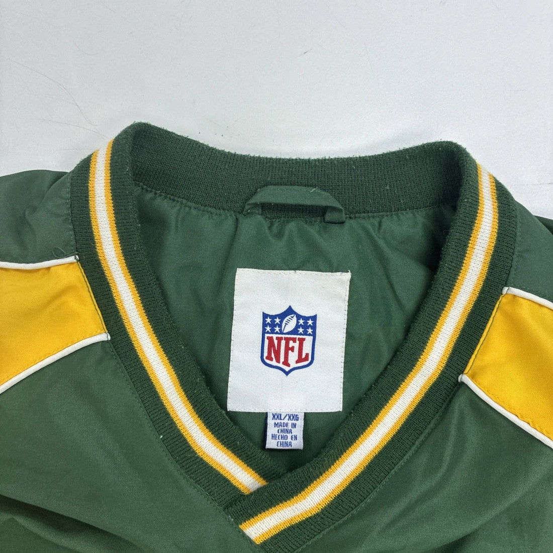 Green Bay Packers Pullover Windbreaker Jacket 2XL NFL