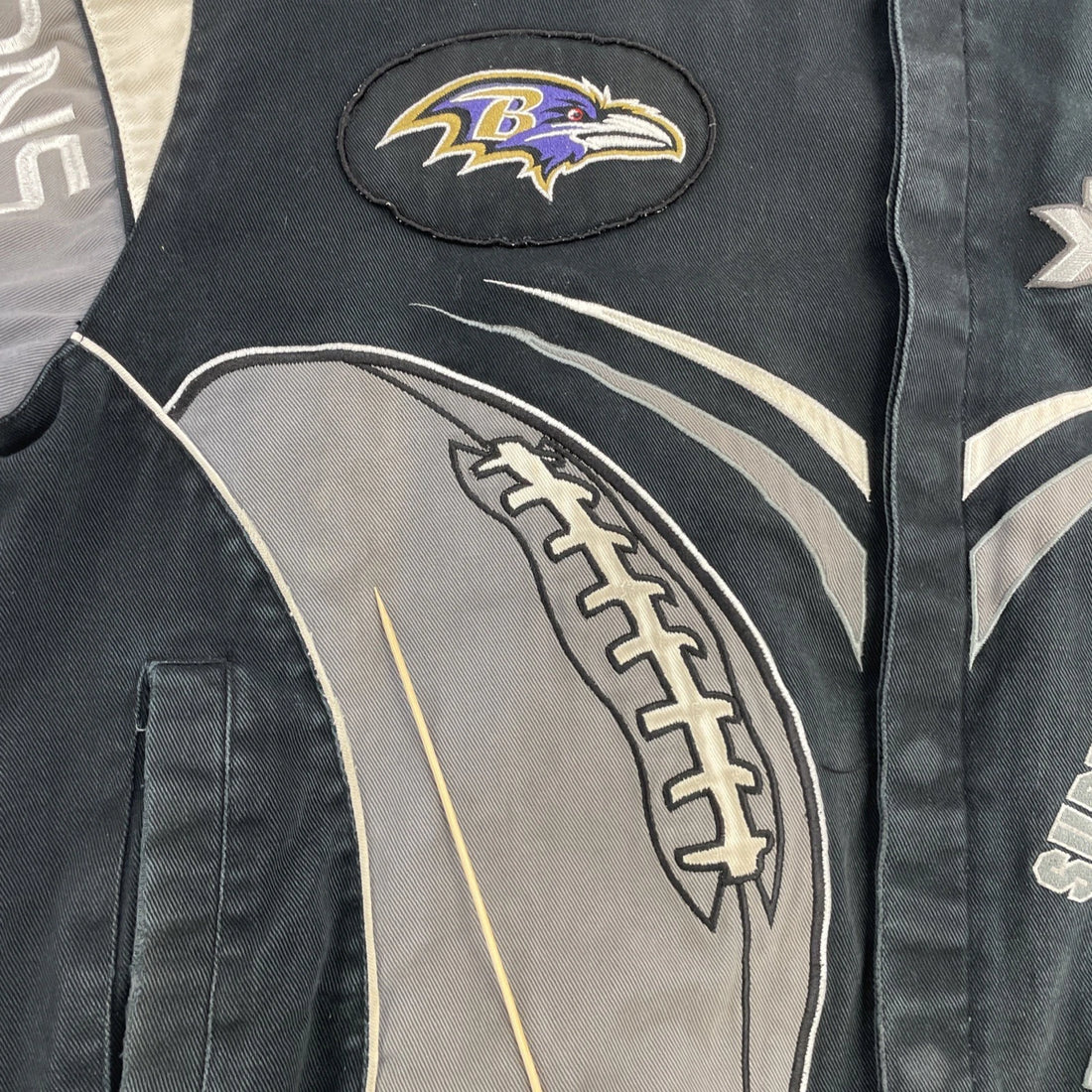 Baltimore Ravens Super Bowl XLVII Bomber Jacket Size 2XL NFL