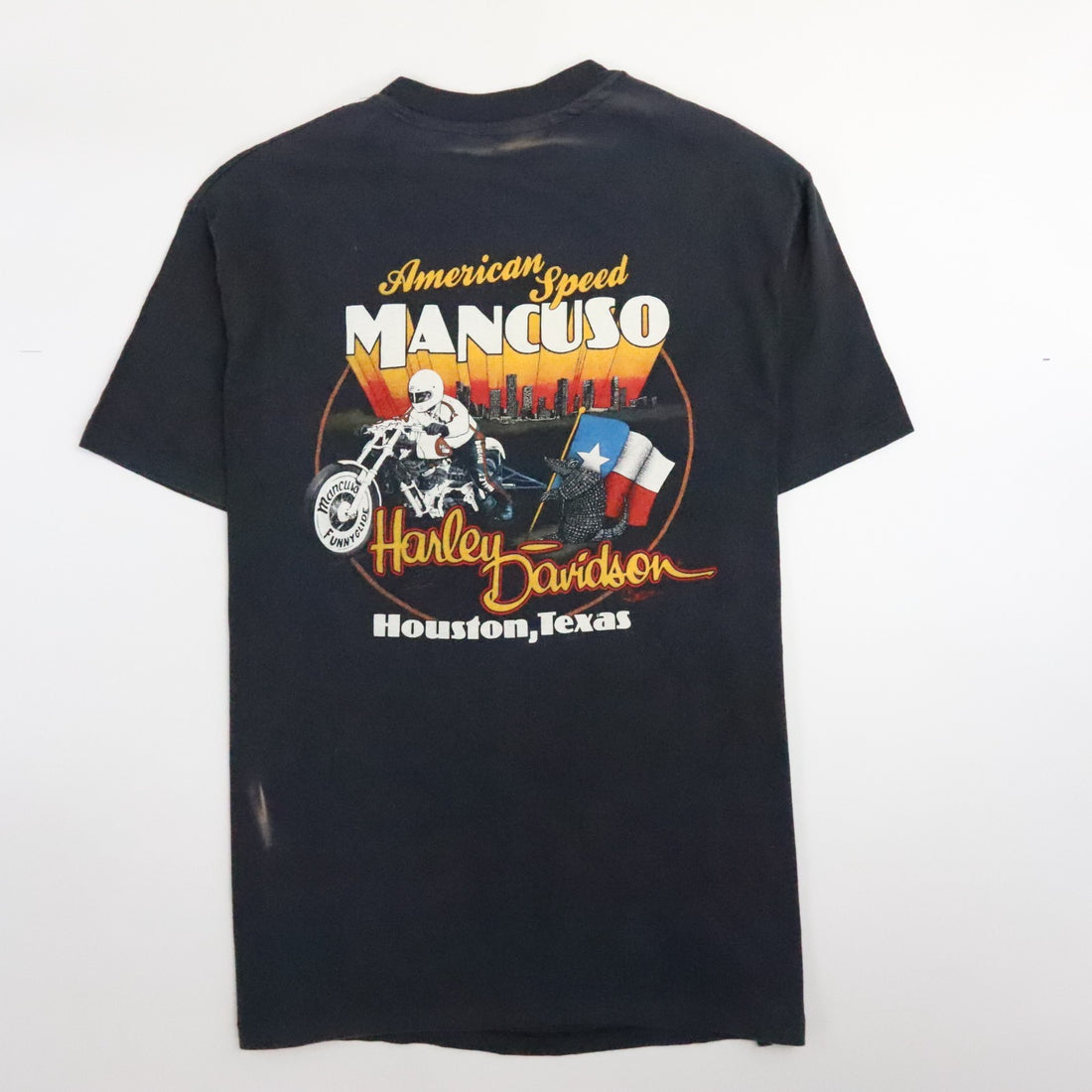 Vintage Harley Davidson Motorcycles Milwaukee Iron Eagle Mancuso T-Shirt XL 90s