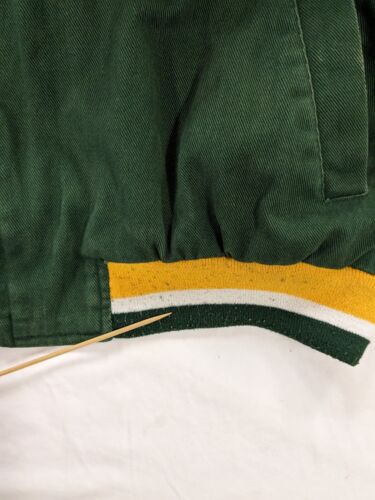 Green Bay Packers Canvas Bomber Jacket Size XL NFL