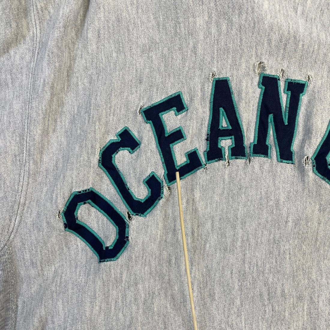 Vintage Ocean City Champion Reverse Weave Sweatshirt Hoodie Large Distressed 90s