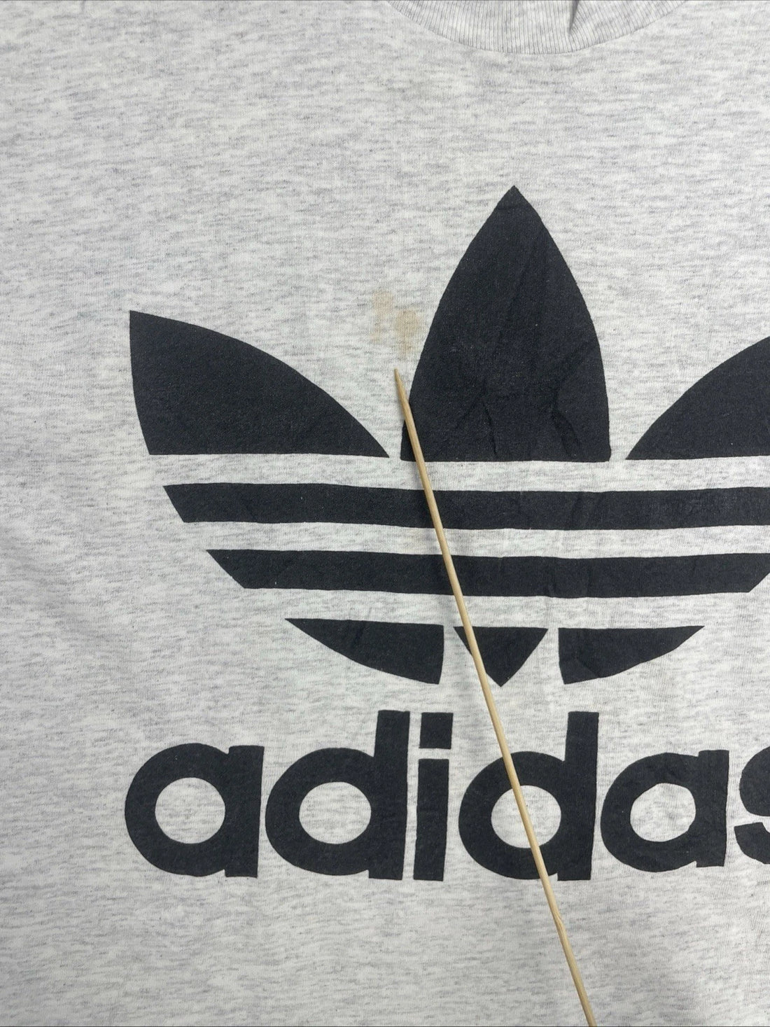 Vintage Adidas Trefoil Soccer T-Shirt Size Medium Double Sided 90s