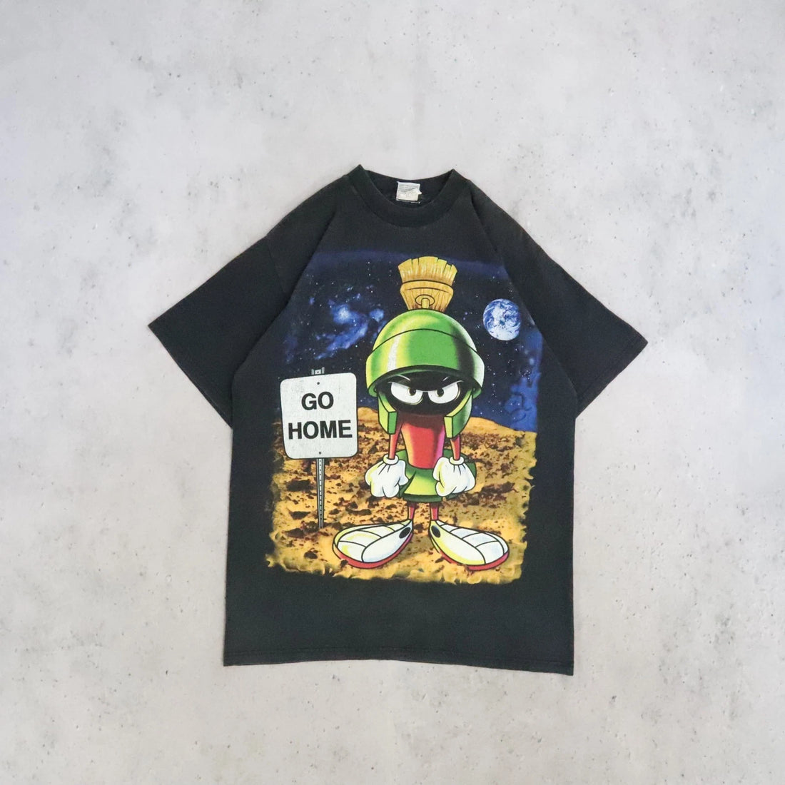 Vintage Marvin The Martian Looney Tunes T-Shirt Size Large 1997 90s