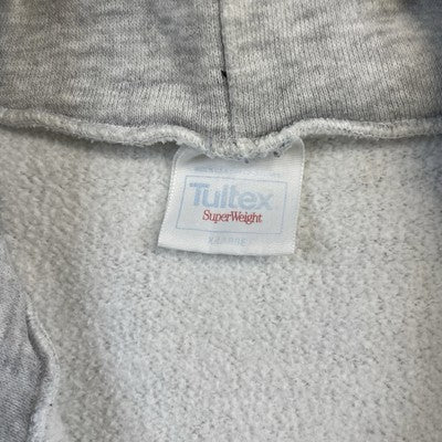 Vintage Tultex Full Zip Sweatshirt Hoodie Size XL Gray