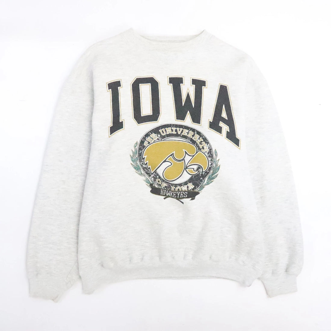 Vintage Iowa Hawkeyes Crest Crewneck Sweatshirt Size XL NCAA