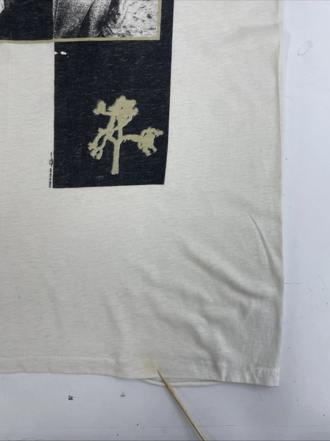Vintage U2 The Joshua Tree T-Shirt Size XL 1987 80s