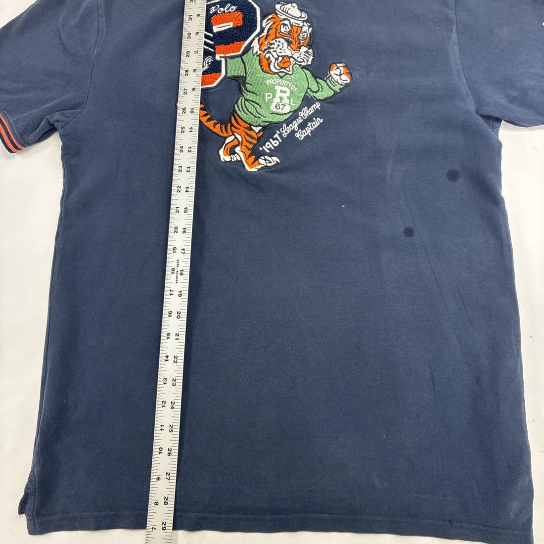Polo Ralph Lauren Tiger Basketball Rugby T-Shirt Size XL
