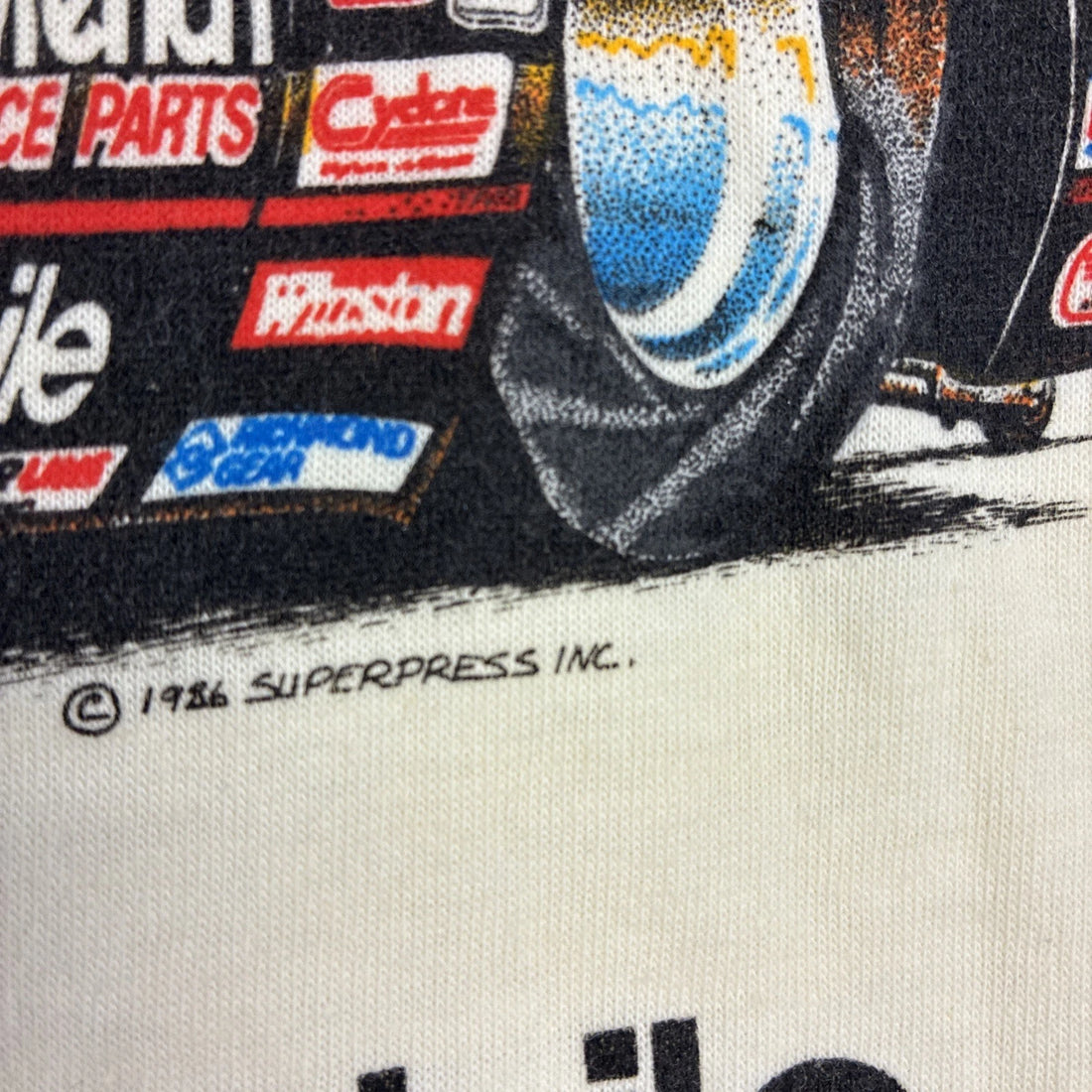 Vintage Warren Johnson WJ Oldsmobile Goodwrench Racing T-Shirt Large 1986 80s