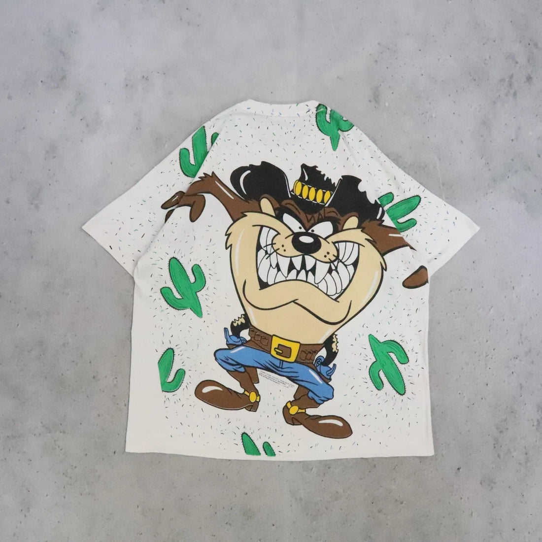 Vintage Taz Cowboy Looney Tunes T-Shirt Size XL 1993 90s