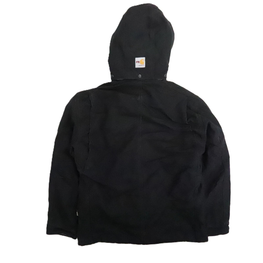 Carhartt FR Canvas Work Jacket Size Medium Duck Hood Quilt Lined NWT