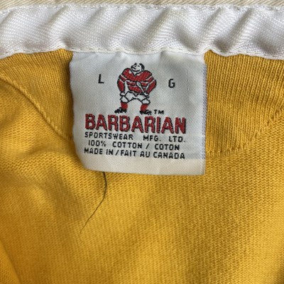 Vintage Australia Crest Barbarian Rugby Shirt Size Large Yellow