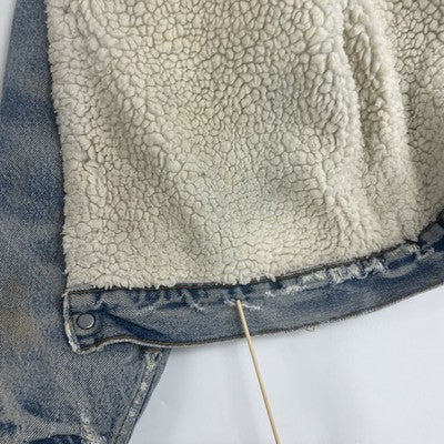 Vintage Levi's Sherpa Lined Denim Trucker Jacket Size 40L