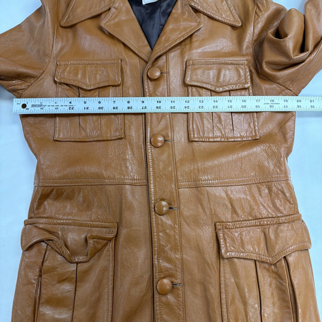 Vintage Craft Canada Leather Coat Jacket Size 40
