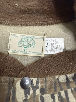 Vintage Mossy Oak Light Bomber Jacket Size XL Camo Camouflage