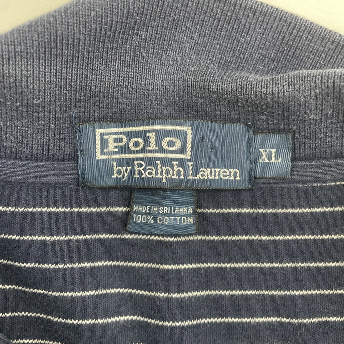 Vintage Polo Ralph Lauren Rugby Shirt Size XL Striped