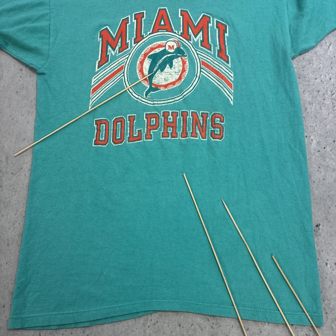 Vintage Miami Dolphins Champion T-Shirt Size Large 80s NFL
