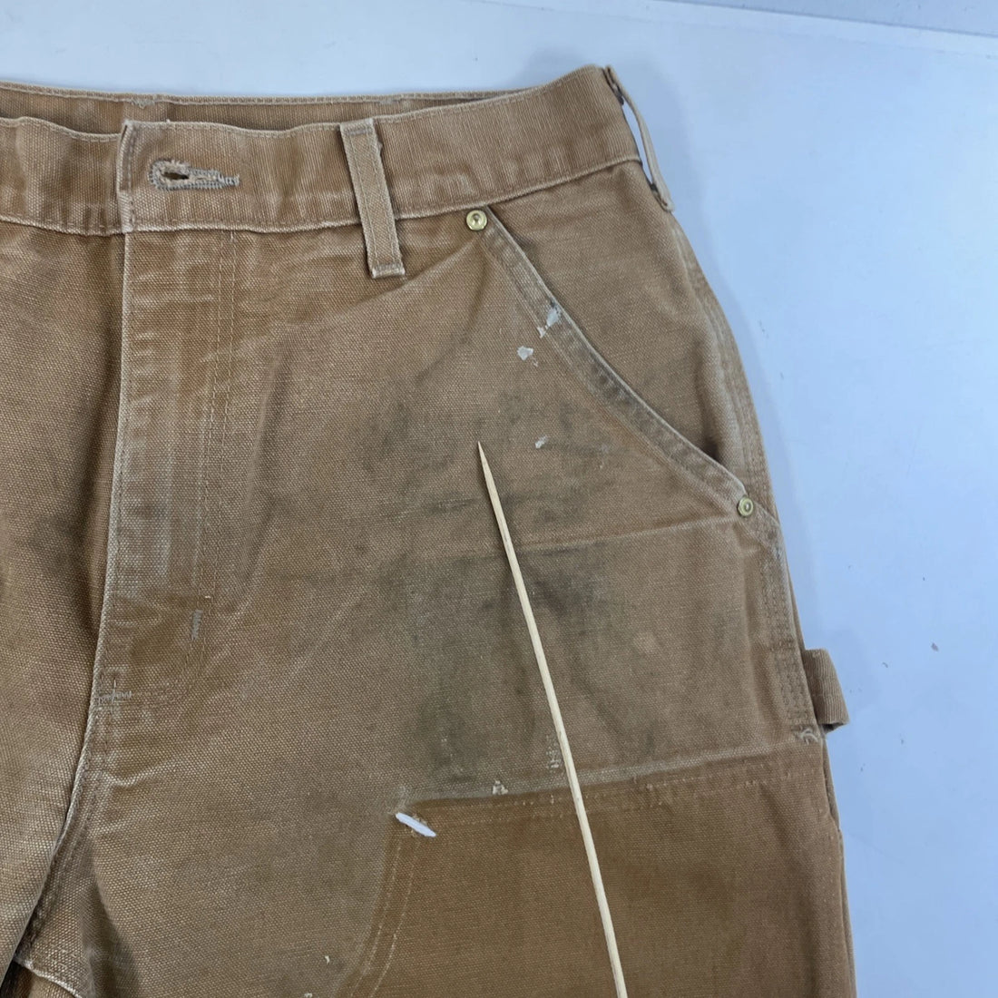 Carhartt Canvas Carpenter Work Pants 30 X 31 Brown