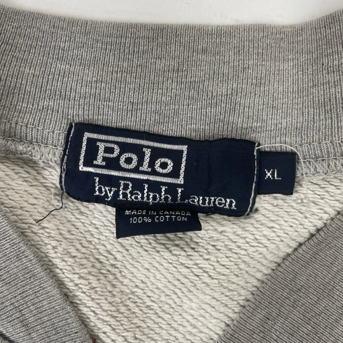 Vintage Polo Ralph Lauren Sweatshirt Size XL Gray Full Zip