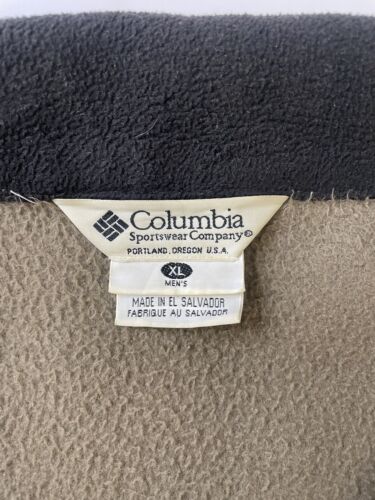 Columbia Fleece Jacket Size XL Brown