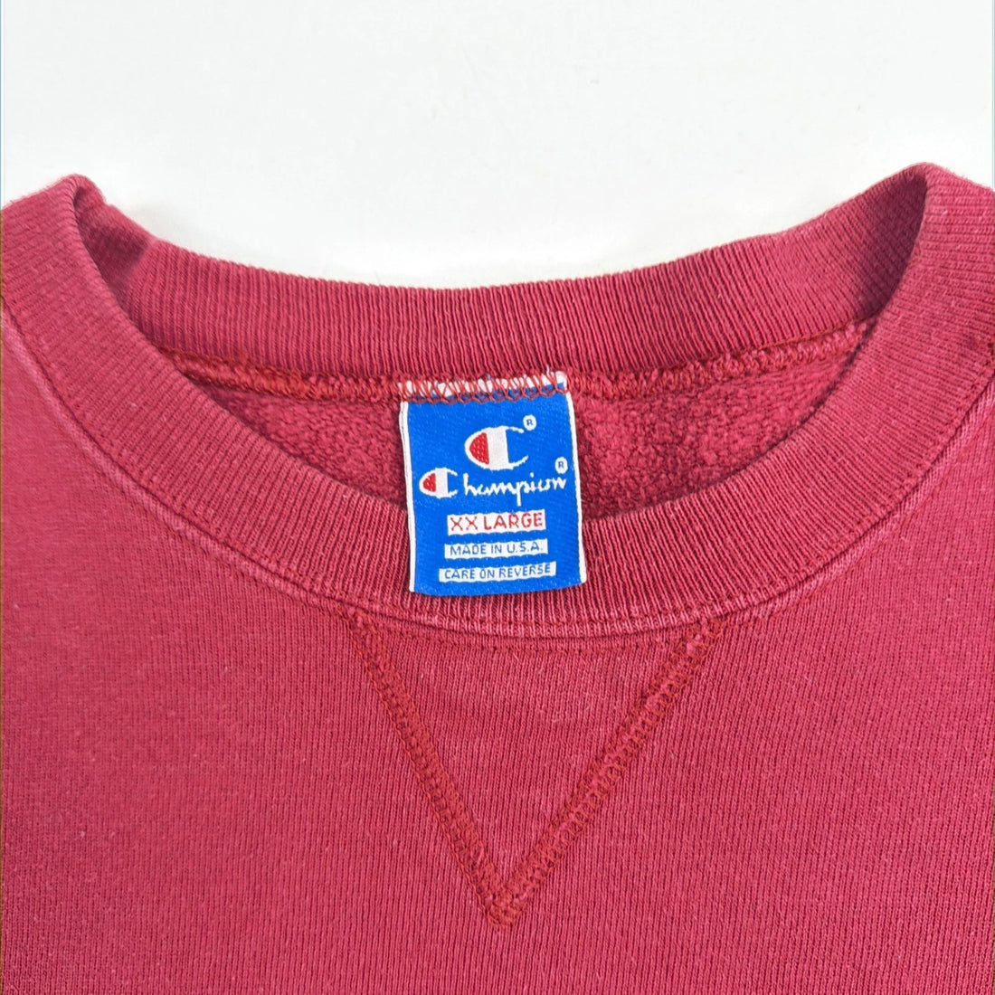 Vintage Champion Crewneck Sweatshirt Size 2XL Red 90s