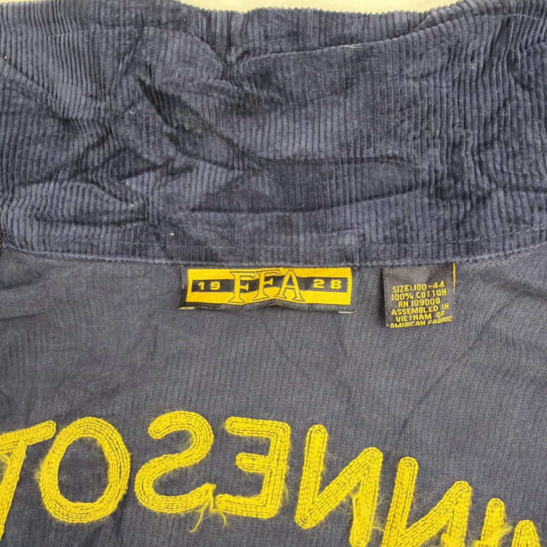 Minnesota Ferndale Agricultural Education FFA Corduroy Work Jacket Size 44