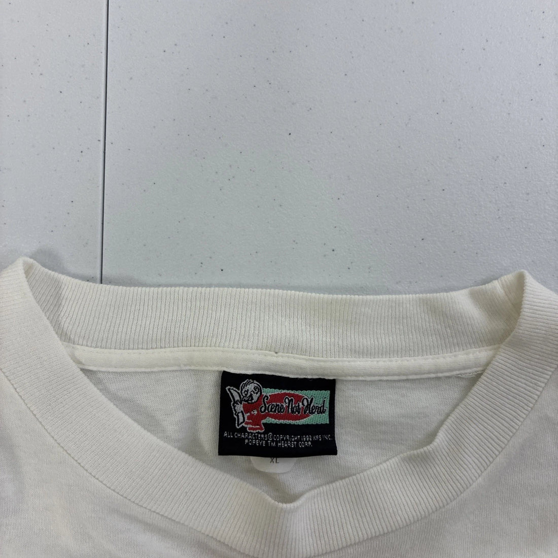 Vintage Popeye T-Shirt Size XL Cartoon 1993 90s