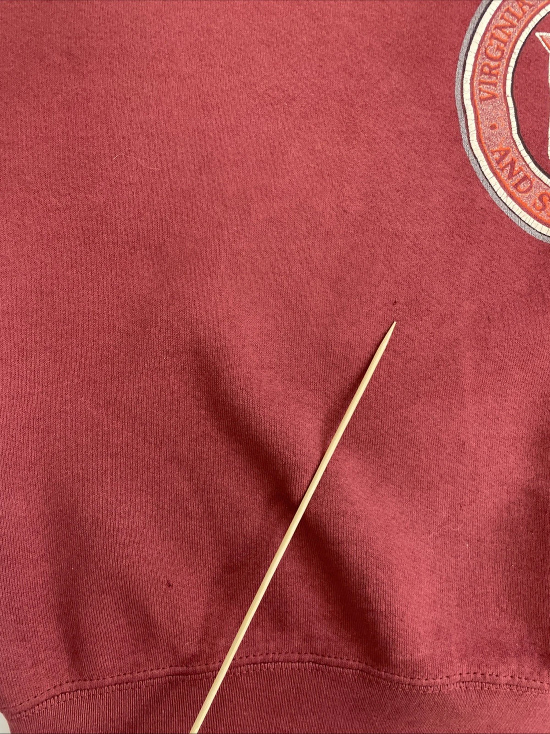 Vintage Virginia Tech Crest Crewneck Sweatshirt Size XL 90s