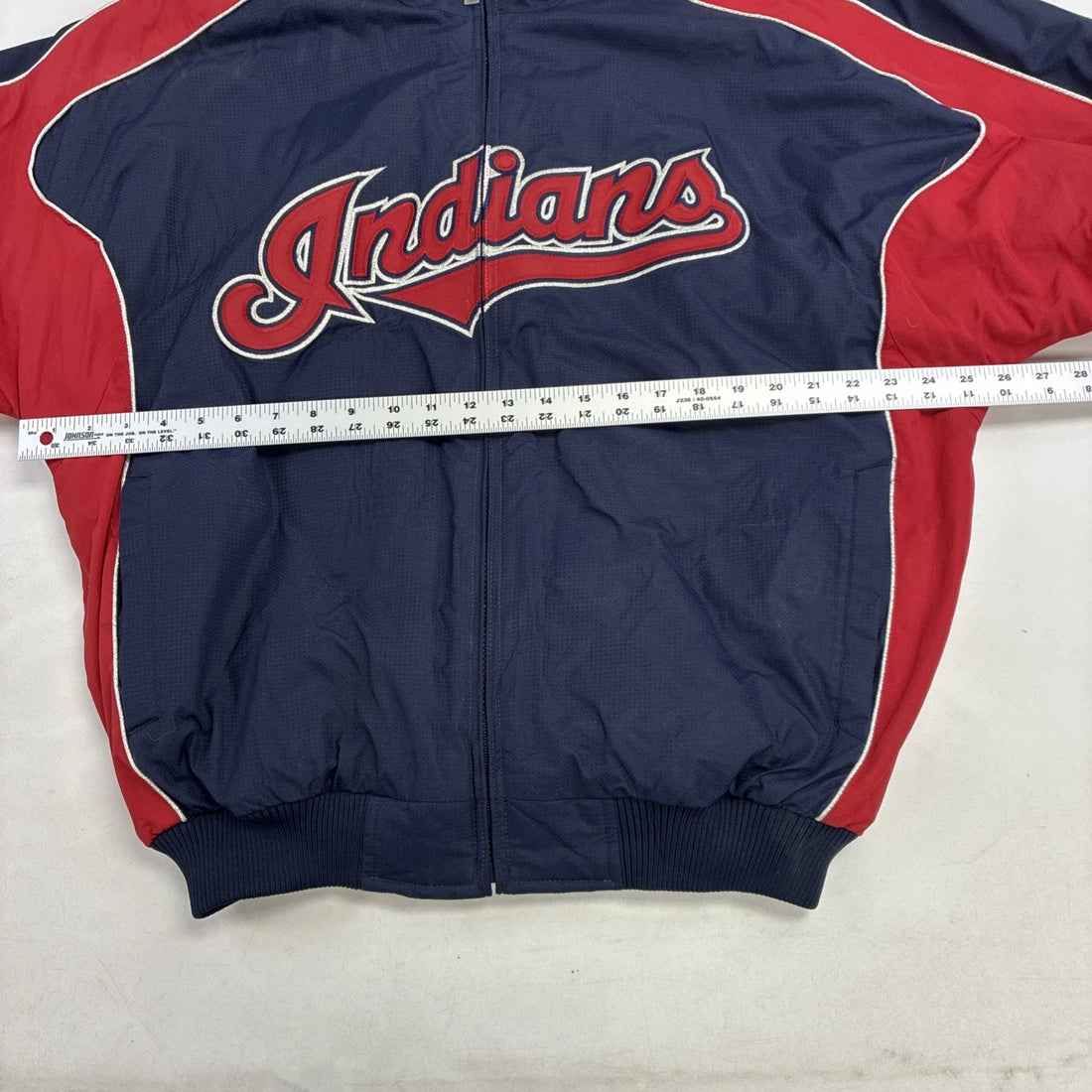 Vintage Cleveland Indians Majestic Dugout Jacket Size Large MLB