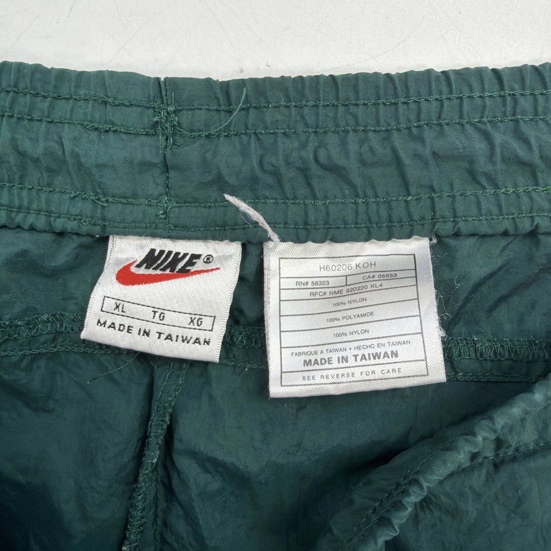 Vintage Nike Track Pants Size XL Tonal Green