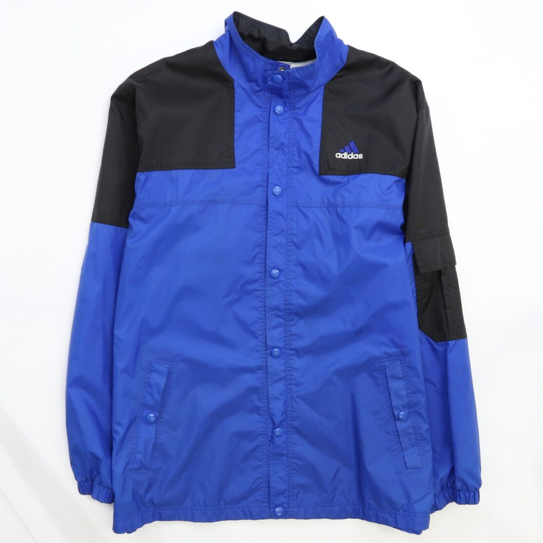 Vintage Adidas Windbreaker Light Jacket Size Medium Blue