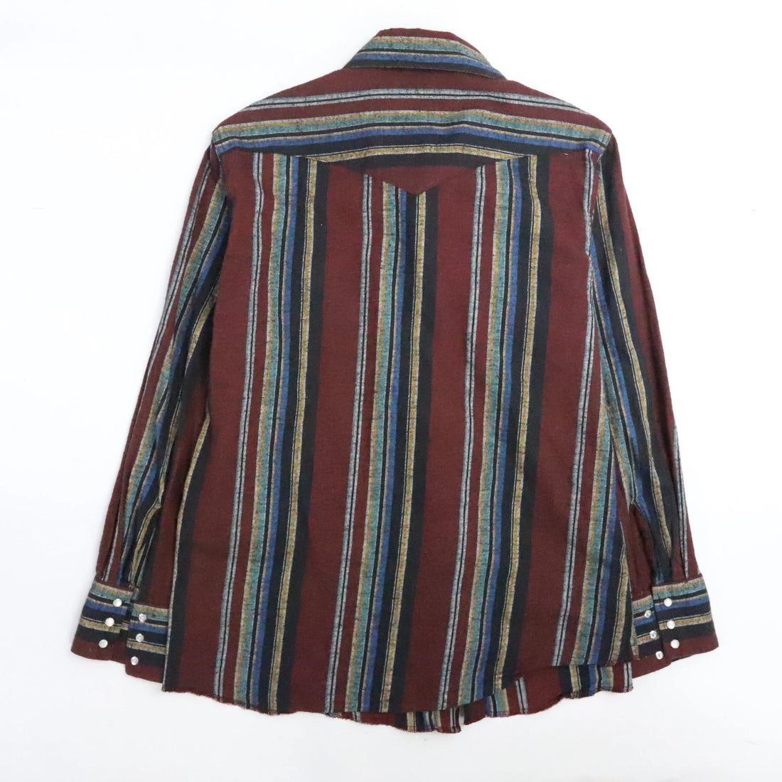 Wrangler Western Pearl Snap Shirt Size Large Striped