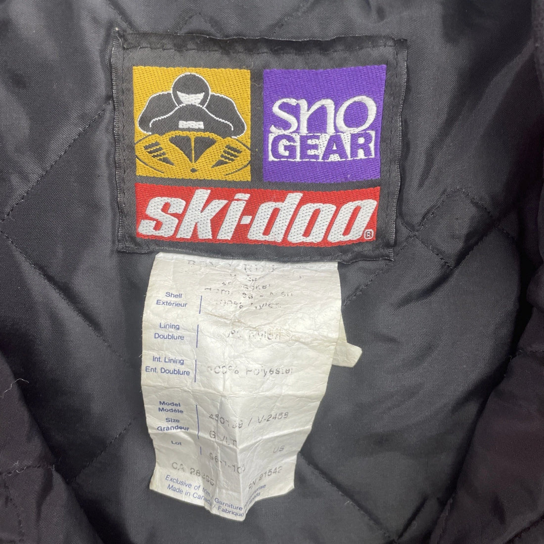 Vintage Ski-Doo Snogear Snowmobile Racing Jacket Size Large Tall