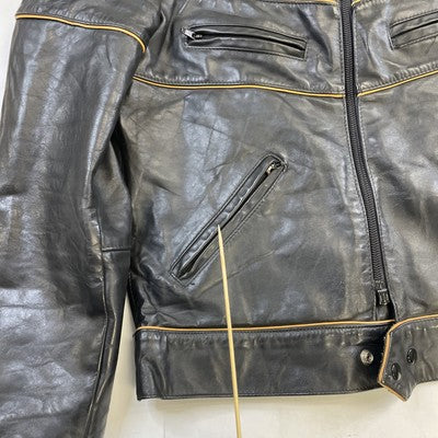 Vintage Honda Leather Cafe Racer Motorcycle Riding Jacket Size 40 Hondaline